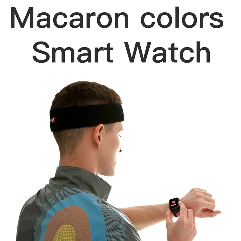 2021 Macaron Y68S Smart Watch (BP, HR & Blood Oxygen)