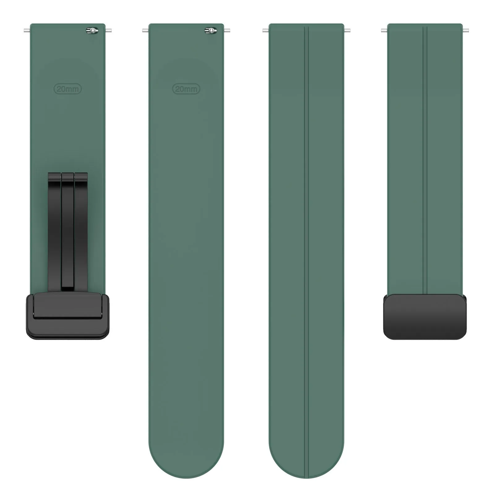 Amazfit GTR 3 (Pro) Silicone Strap D-Buckle (Dark Green)