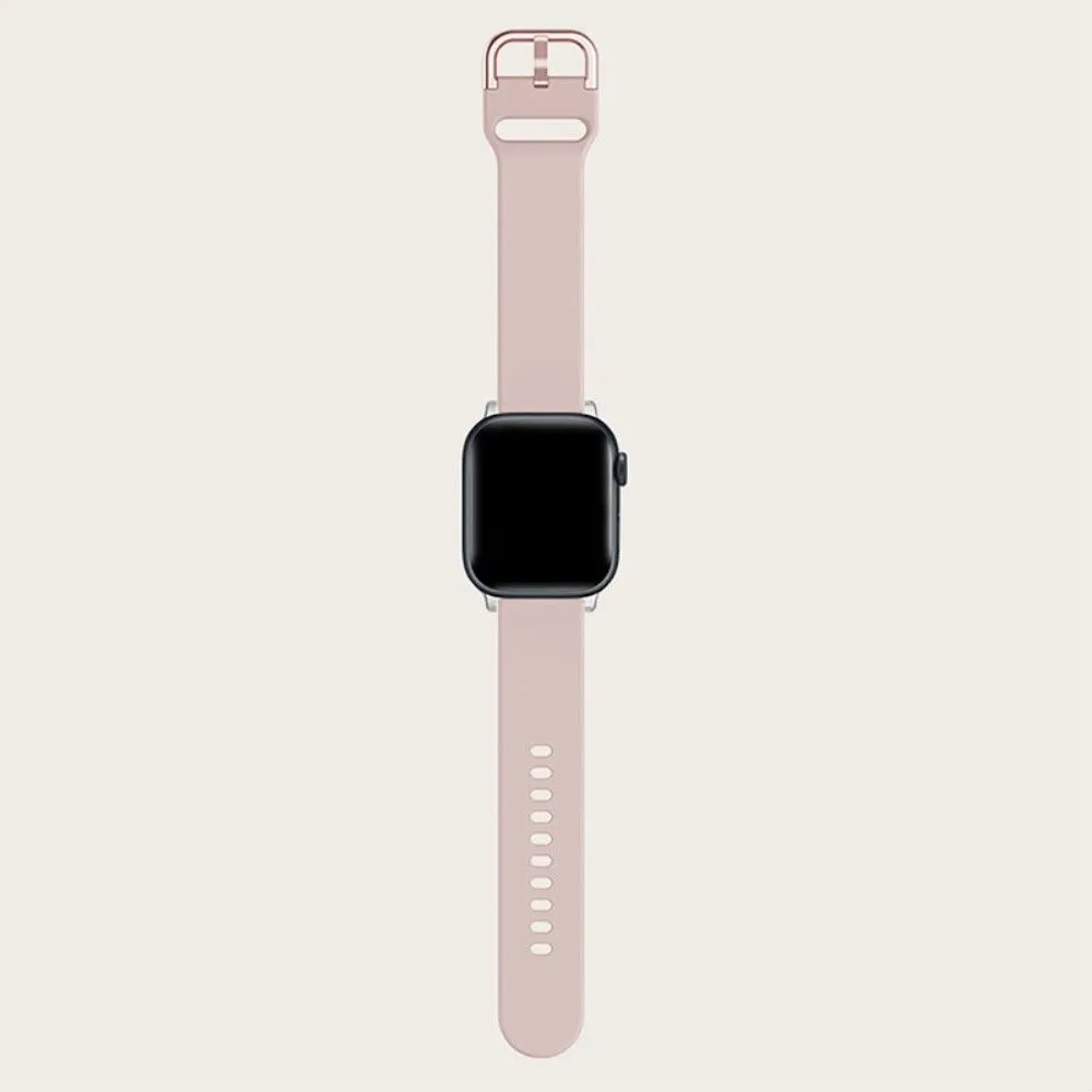 Apple Watch (45mm) simple silicone watch strap - Pink