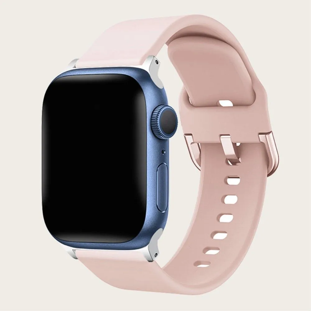 Apple Watch (45mm) simple silicone watch strap - Pink