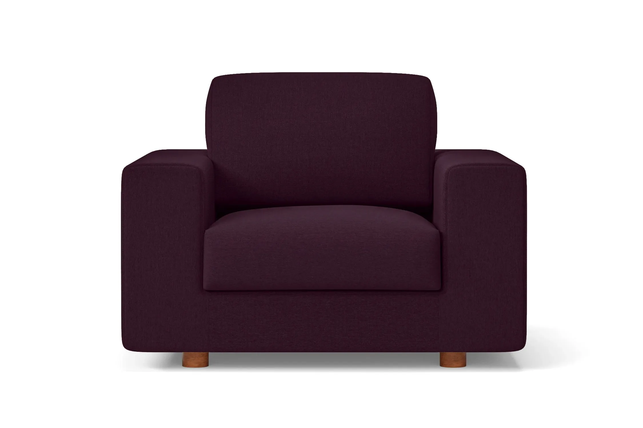 Arezzo Armchair Purple Linen Fabric