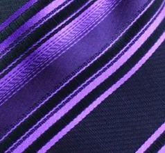 Black & Purple Striped Pocket Square