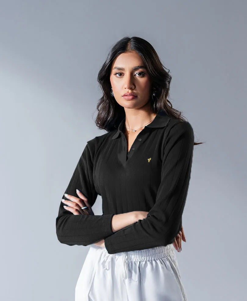 Black Drop Needle POLO (Women)