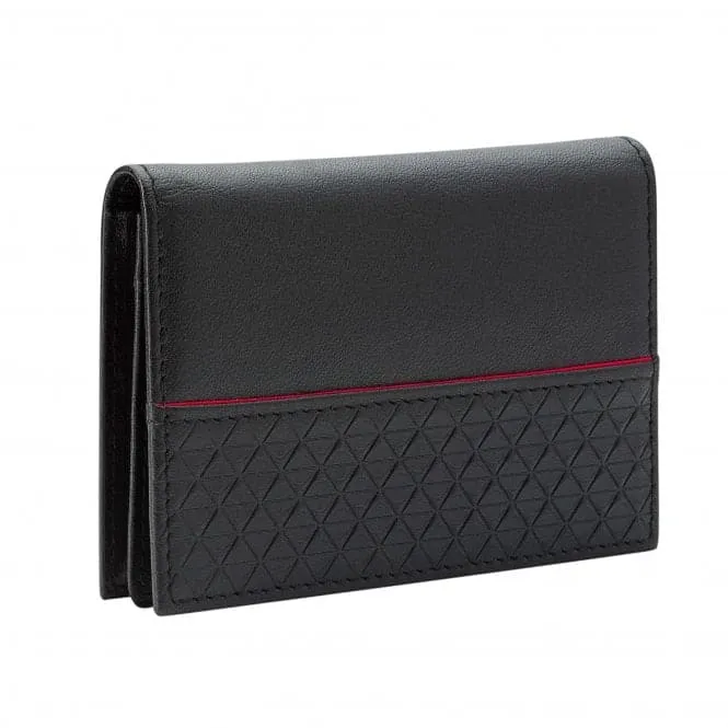 Black Recycled Leather Card Holder W017