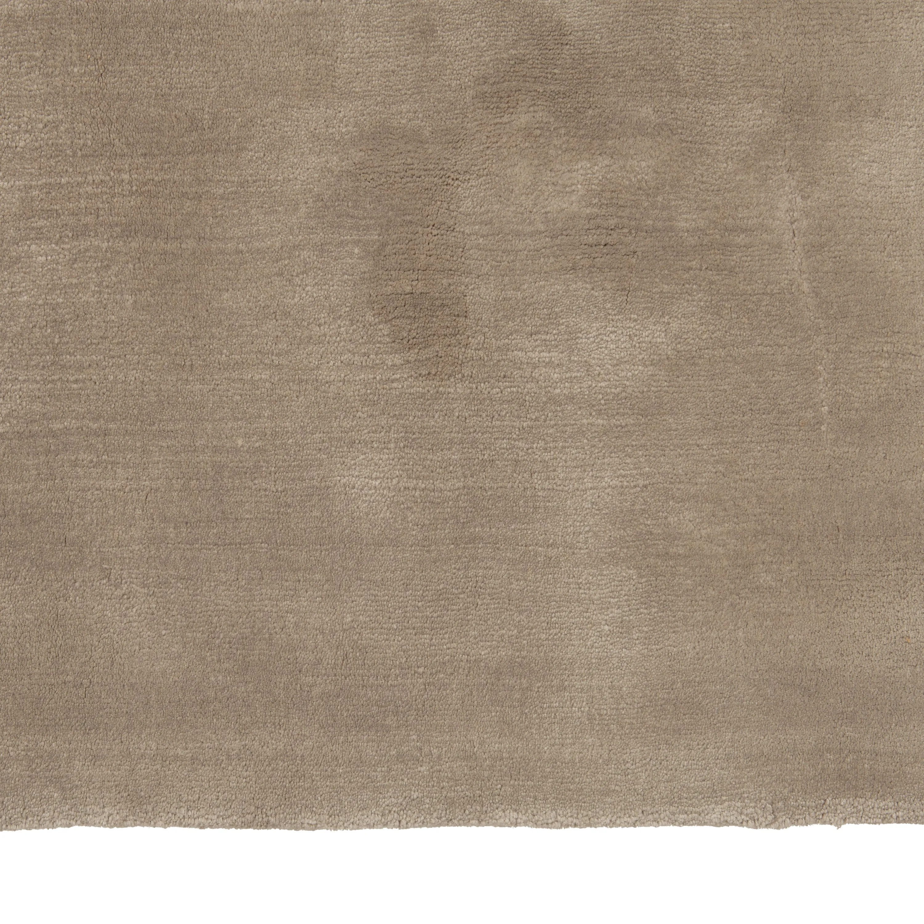 Brown Modern Linen Tencel Blend Rug - 8'x 13'2"