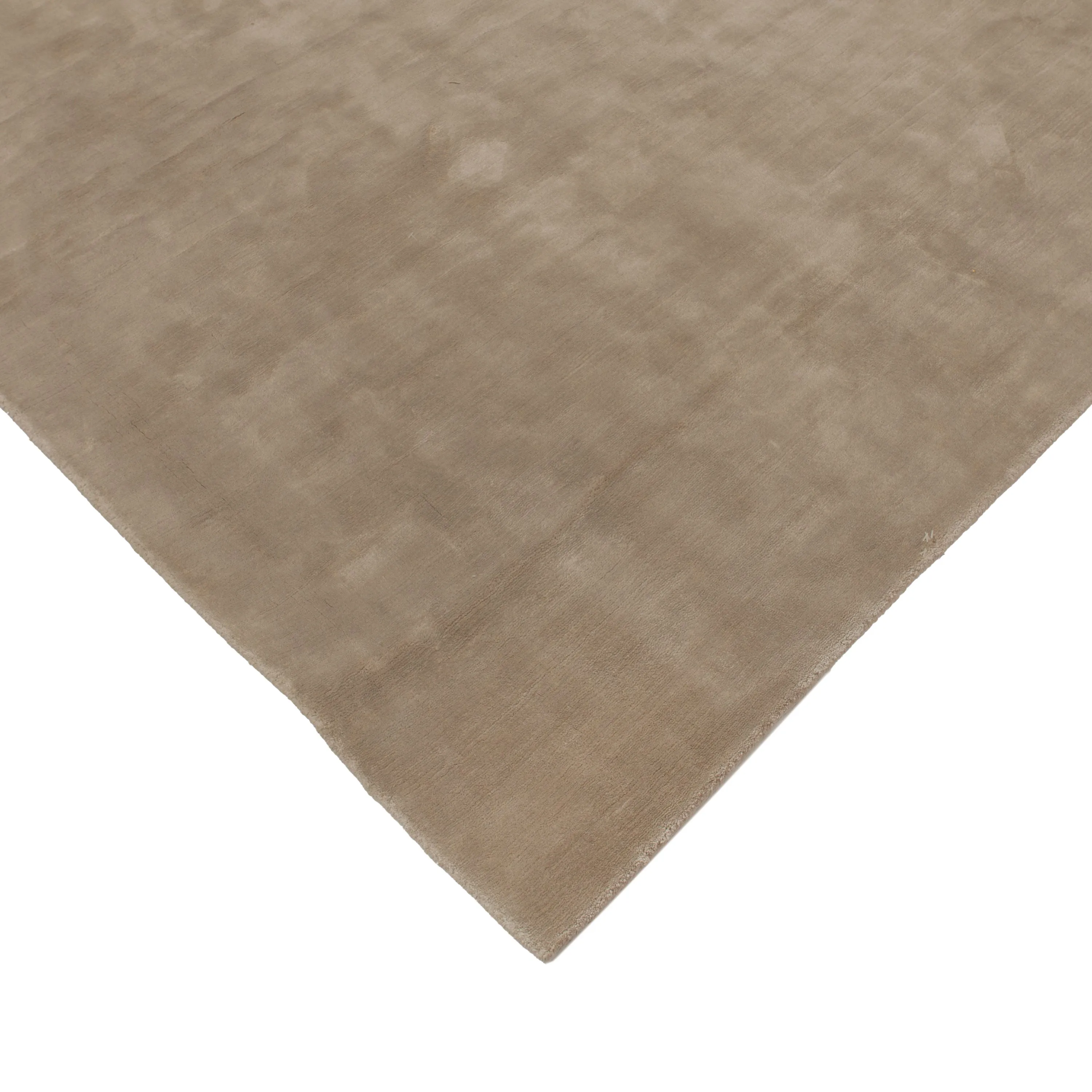 Brown Modern Linen Tencel Blend Rug - 8'x 13'2"