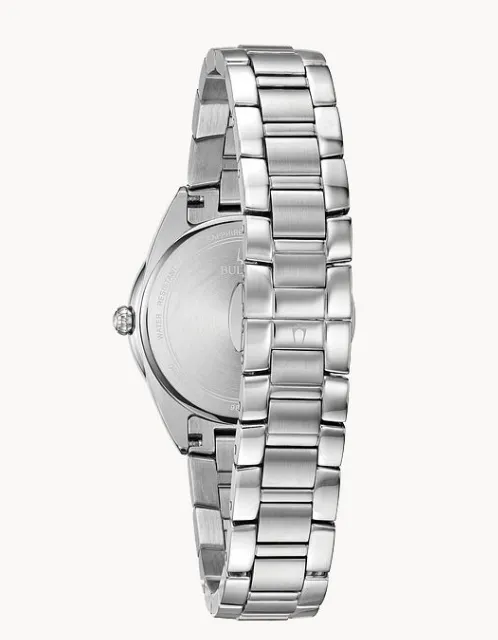 Bulova Women's 'Sutton' Mother of Pearl & Diamond Stainless Steel Watch (I5407)