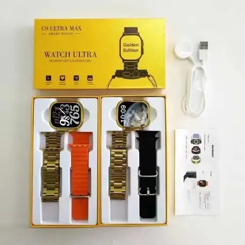 C9 Ultra Max Smartwatch {24k Gold Belt Edition}