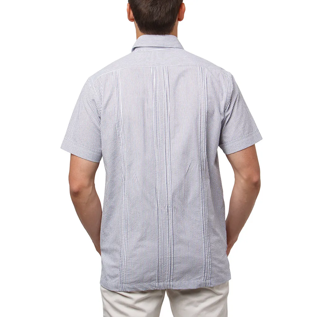 Charleston Classic Guayabera - Navy