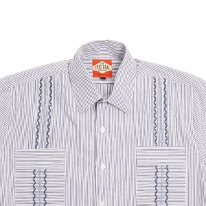 Charleston Classic Guayabera - Navy