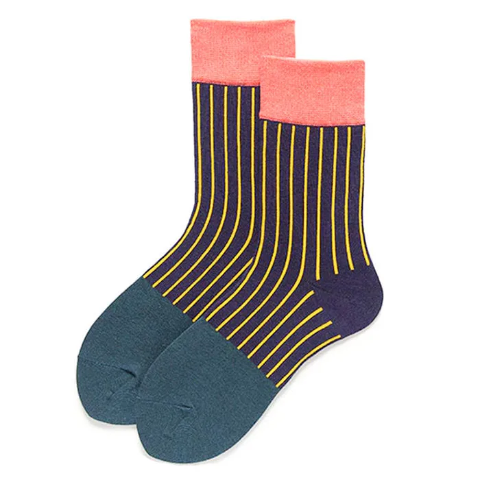 Contrast Stripes Socks