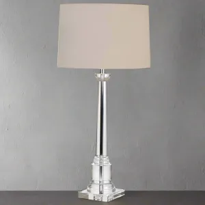 Crystal Column Lamp & Shade 98cm