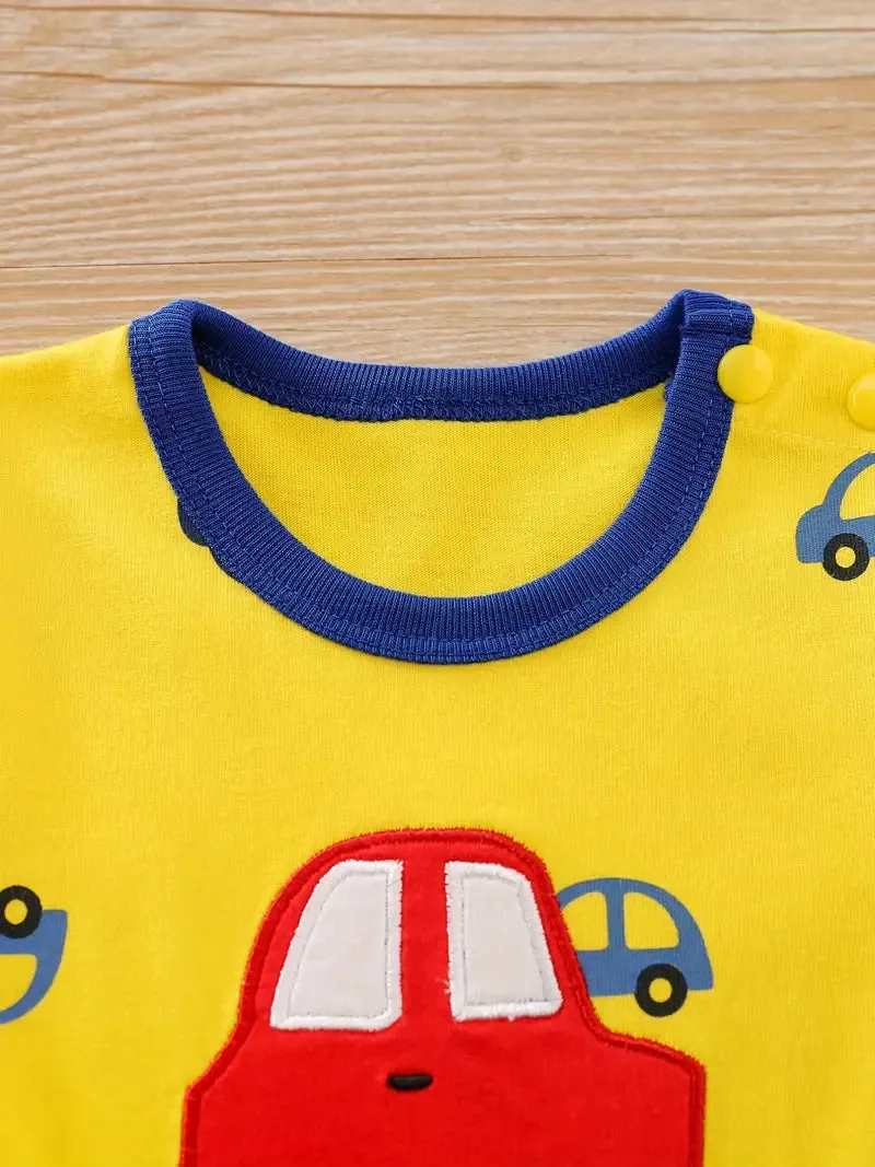 Cute-Cars Shortie Romper