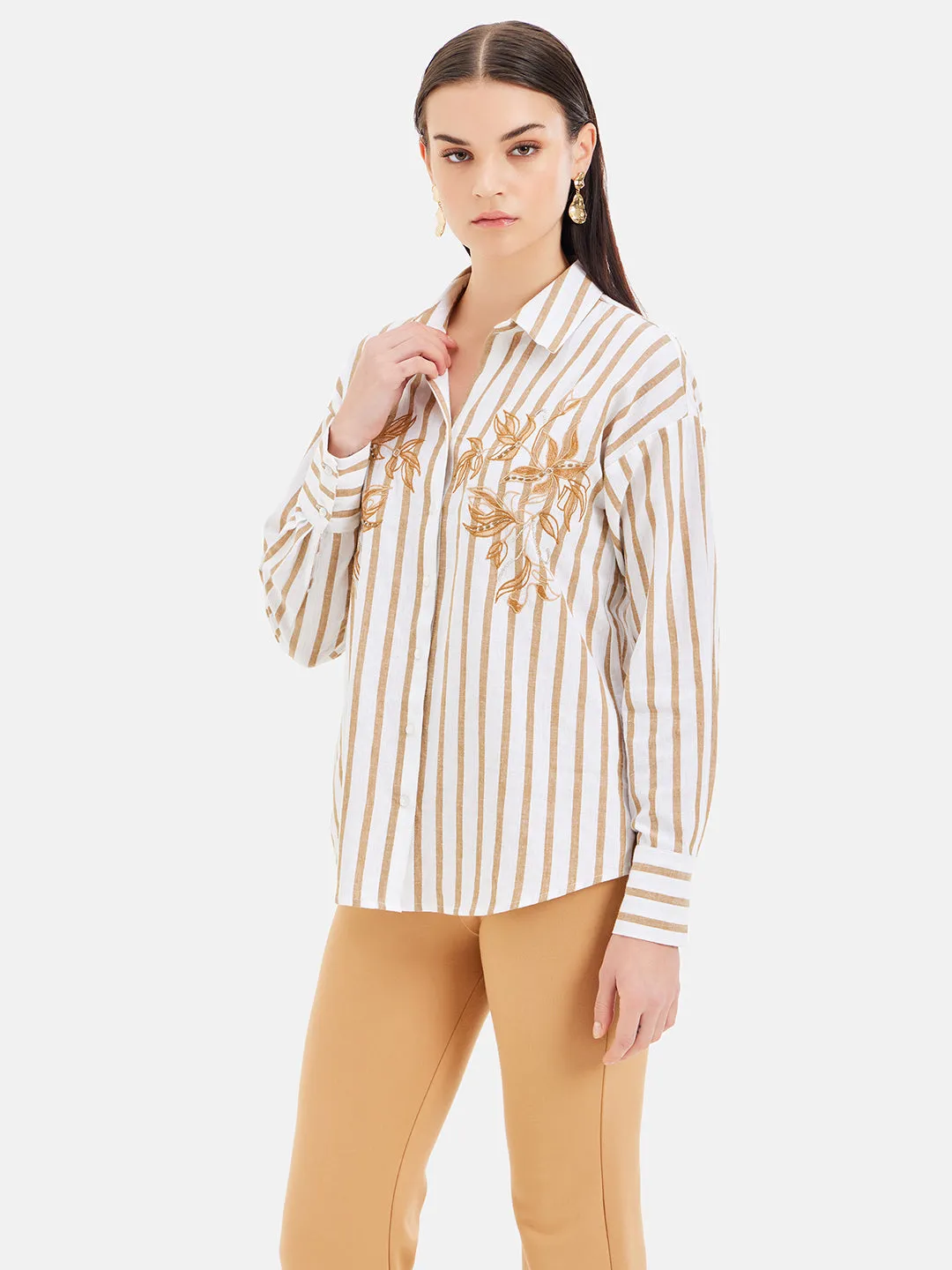 Dakota Embroidered Full Sleeves  Shirt