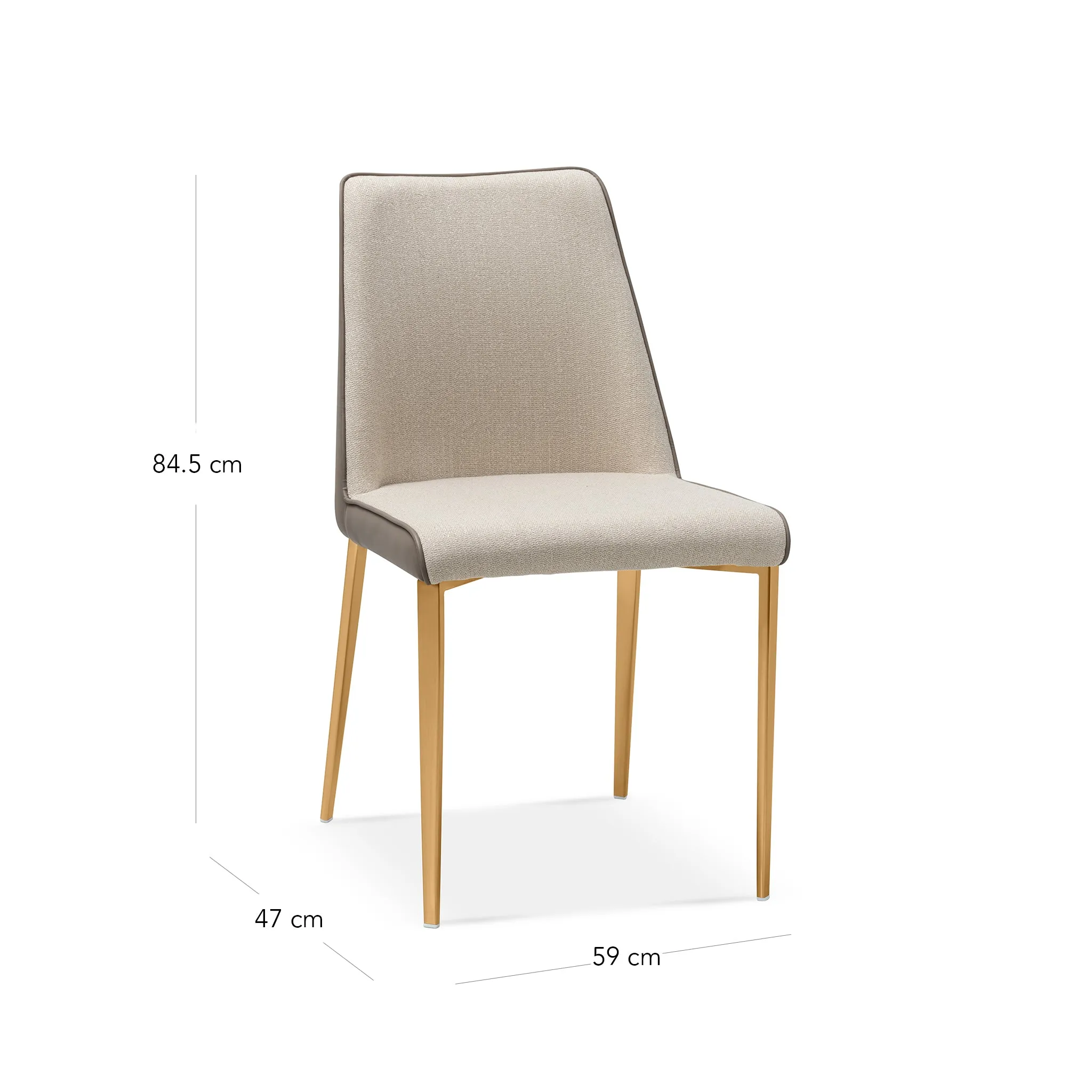 DAPHNE BRASS DINING CHAIR