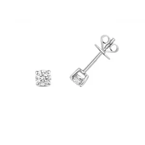 Diamond Jewellery 9ct White Gold Diamond Studs ED196W