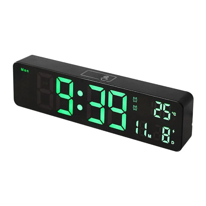 Digital Display Remote Control Temperature LED Wall Clock