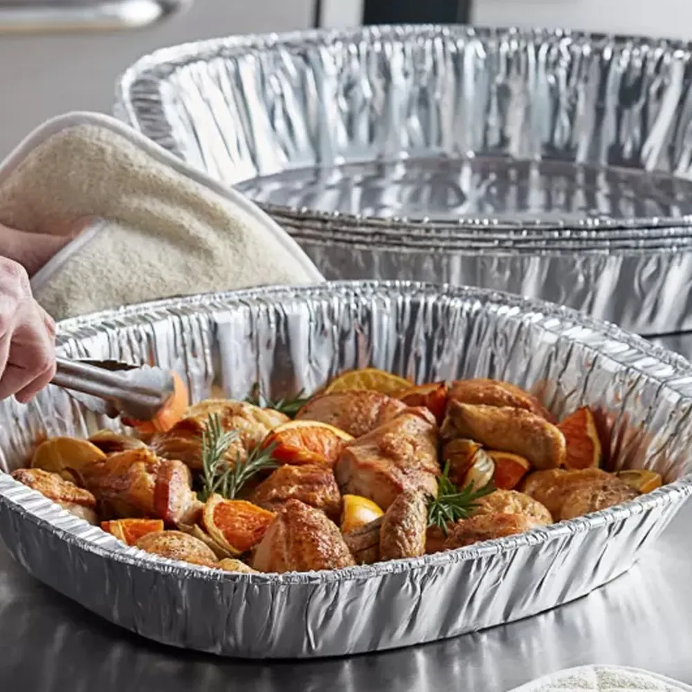 Disposable & Durable  Large Oval Turkey Roaster Pans