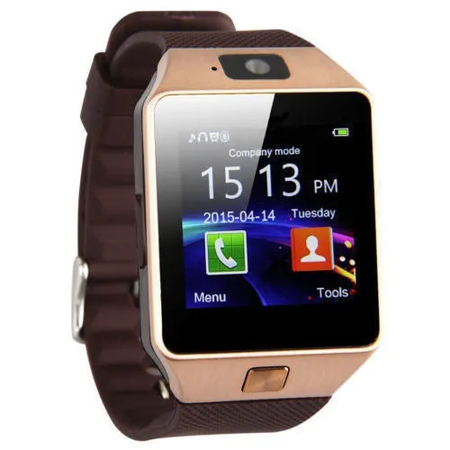 DZ09 Bluetooth 4.1 Smart Watch Phone   Camera SIM Card For Android IOS Phones US