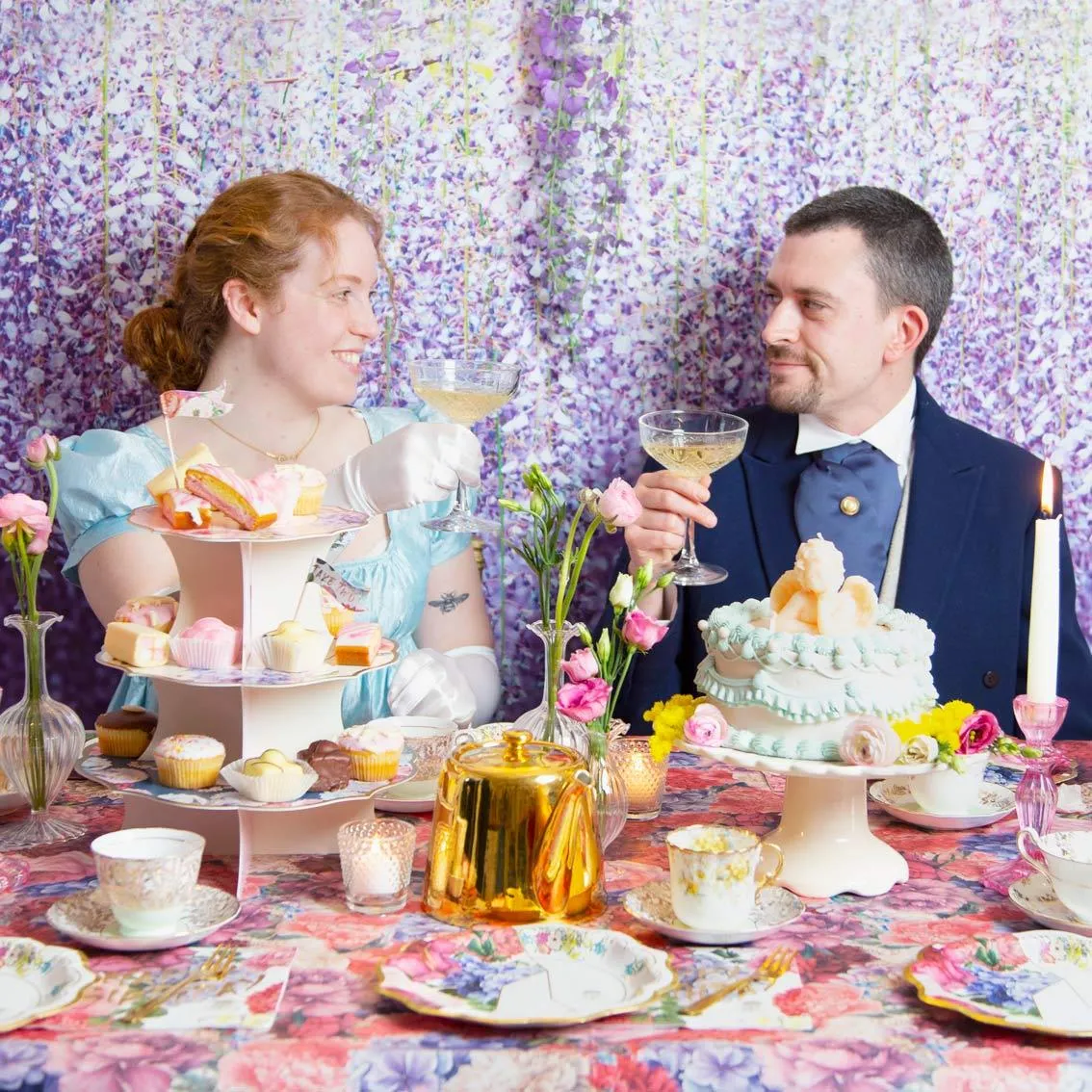 Floral Paper Table Cover