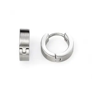 Fred Bennett Stainless Steel Huggie Earring E2938