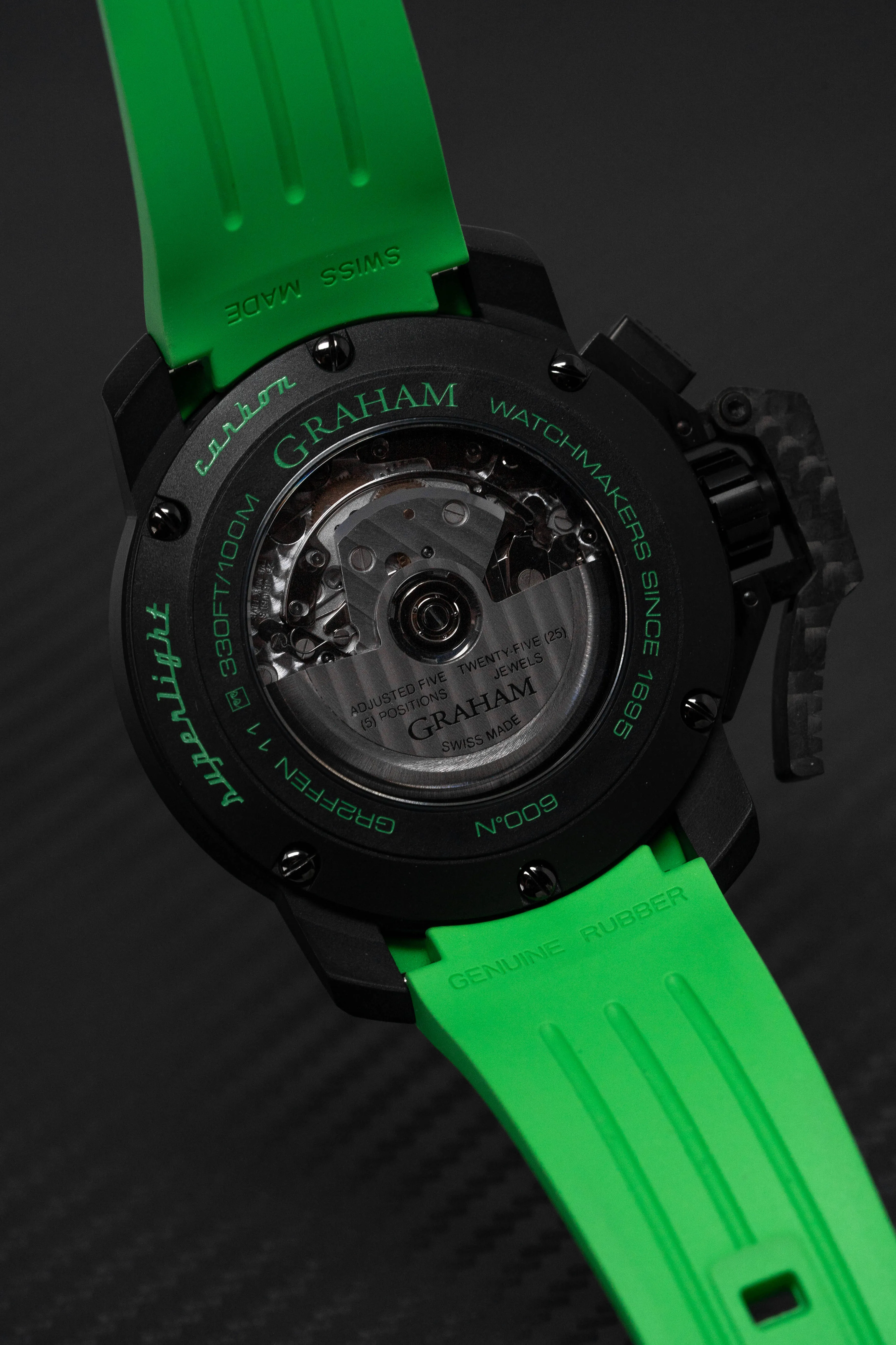 Graham Chronofighter Superlight Green Rubber