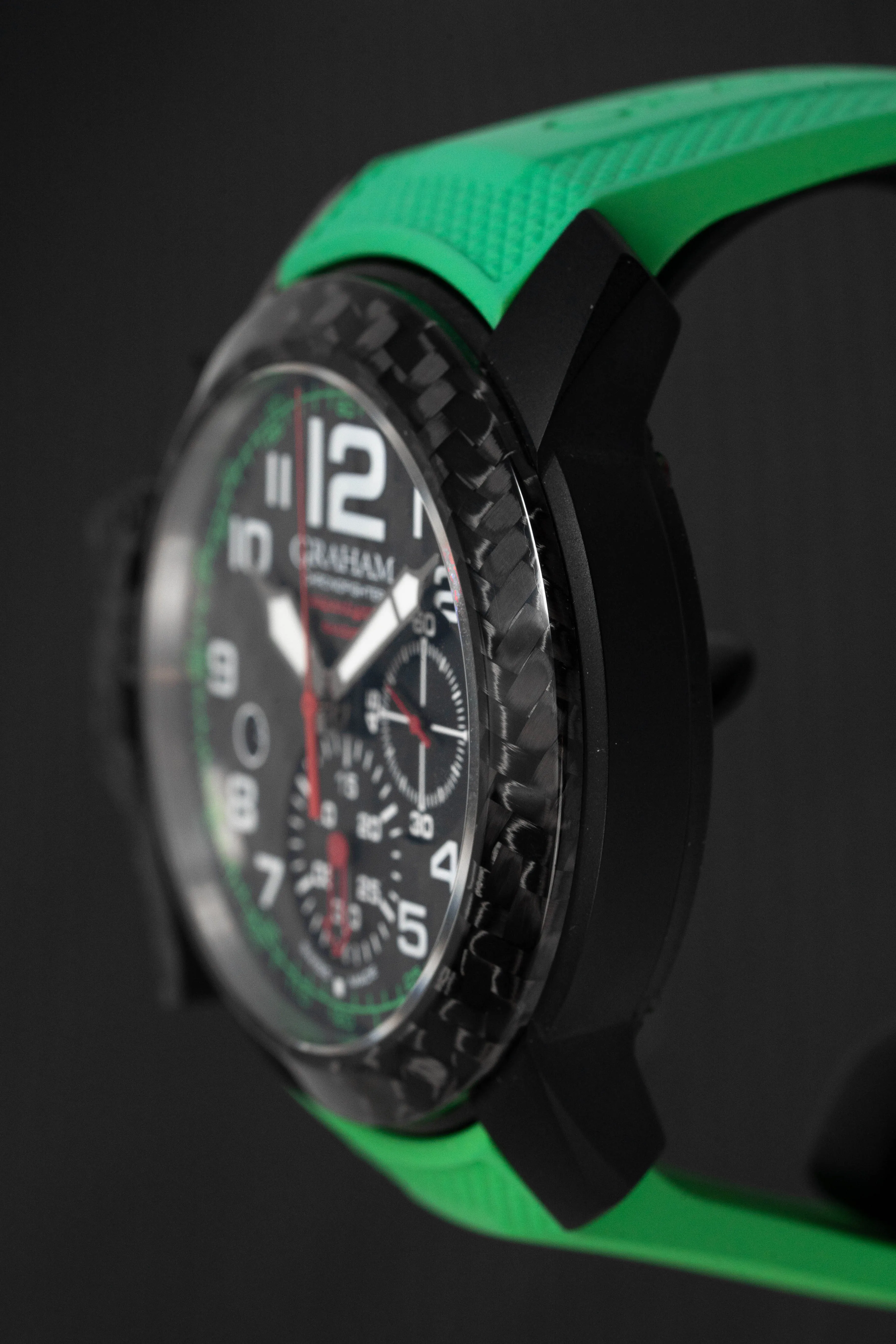 Graham Chronofighter Superlight Green Rubber