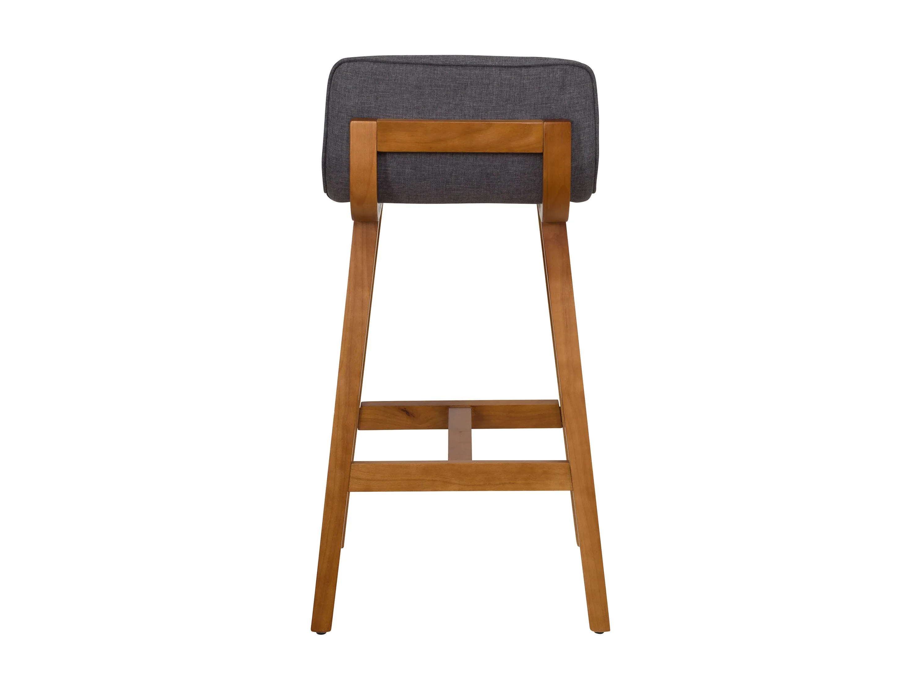 Grey Wooden Bar Stools, Set of 2