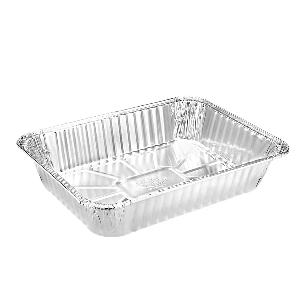 Heavy Duty Aluminum Foil Giant Lasagna Pan 14.2" L X 10.63" W X 2.94" D [100 Count]