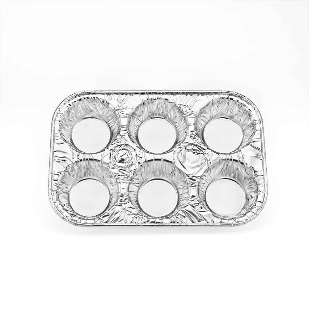 Heavy Duty Aluminum Foil Muffin Pans 9 8/9” L x 6 2/3” W x 1 3/8” D [200 Count]