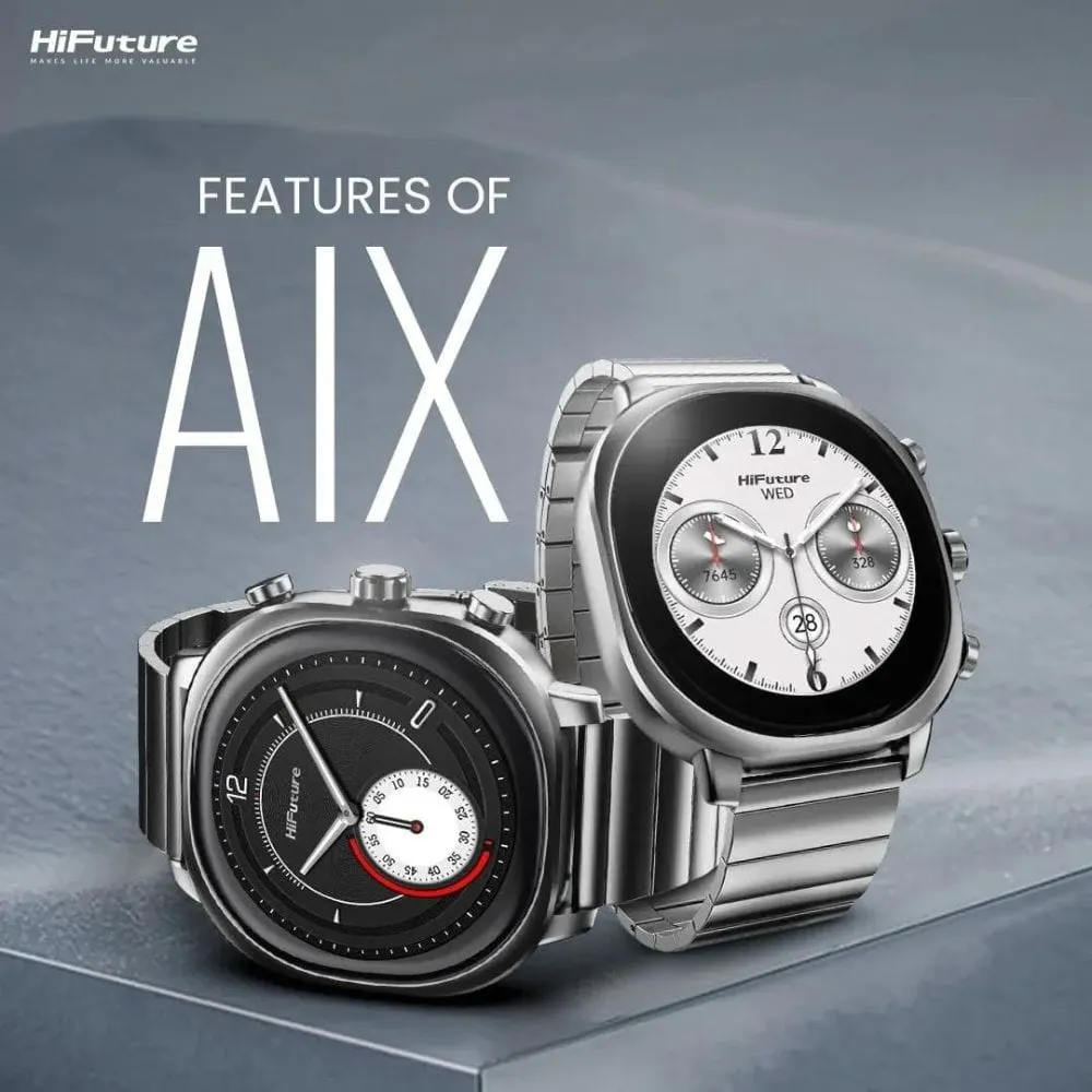 HiFuture FutureFit Aix Stainless Steel Smart Watch (Gorilla Glass) - HSSW2