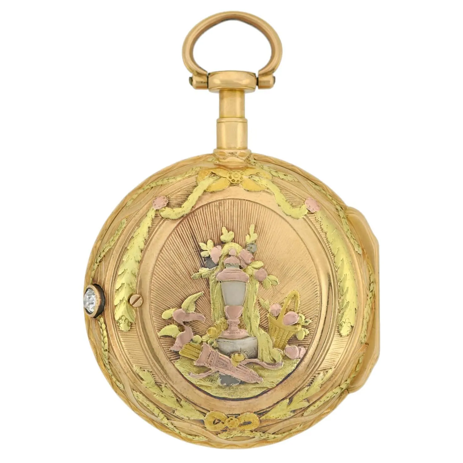 HONNORE LIEUTAUD of MARSEILLE Georgian 18kt Diamond Pocket Watch