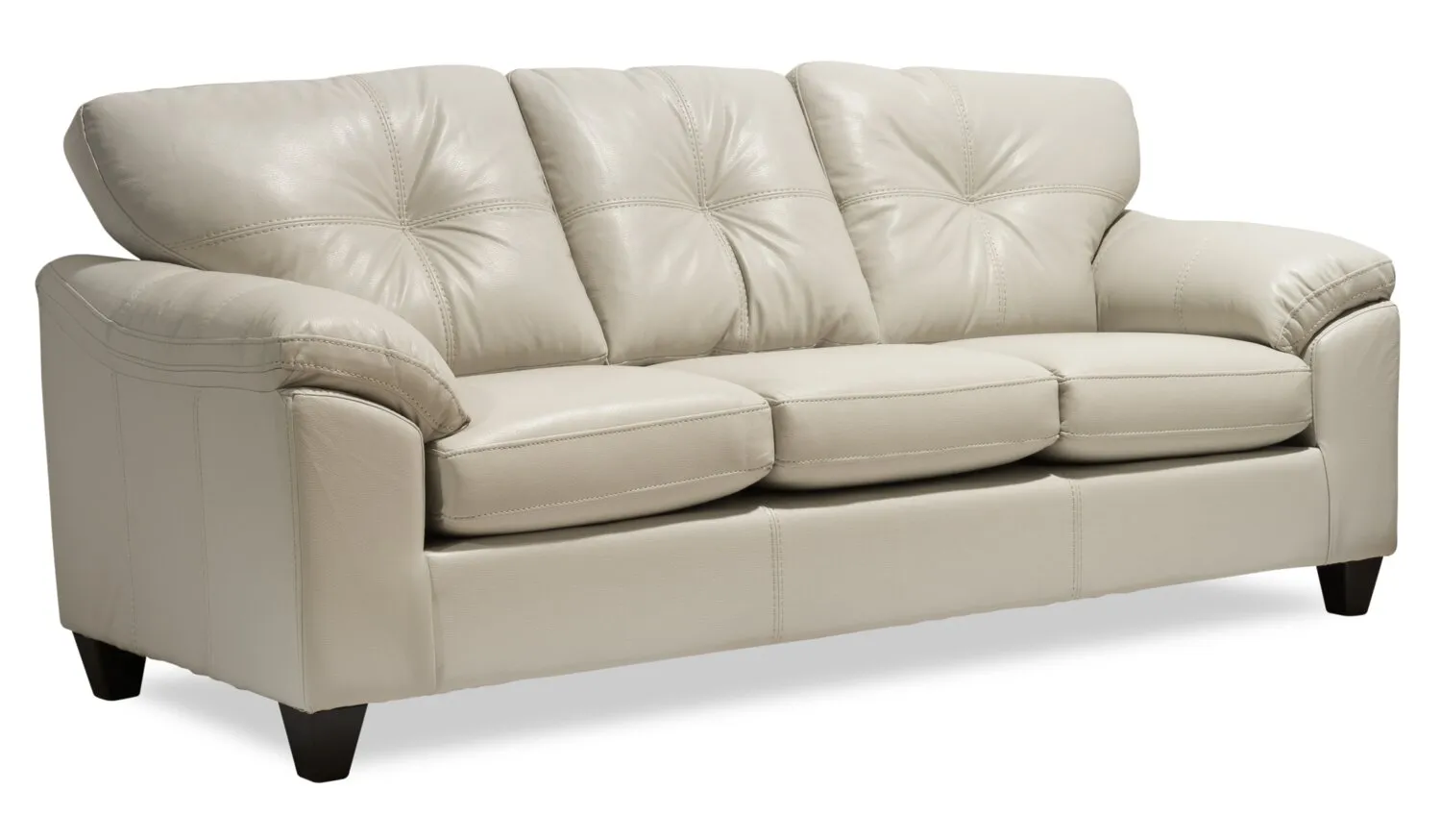 Irene Leath-Aire Sofa - Beige