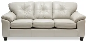 Irene Leath-Aire Sofa - Beige