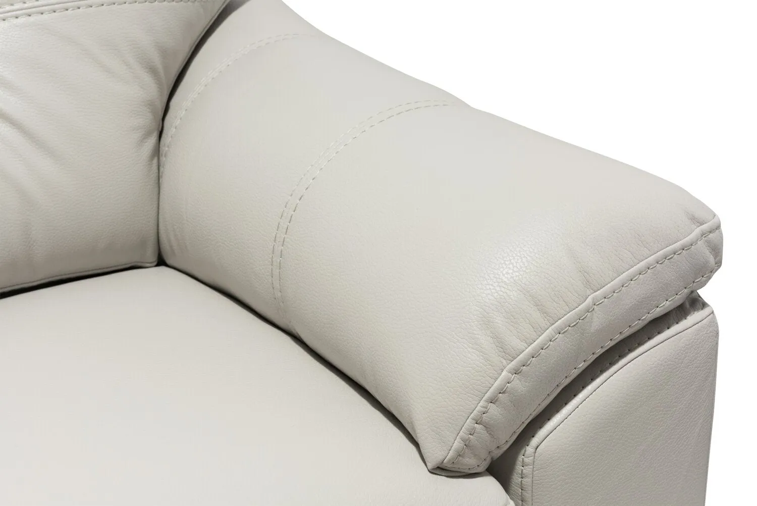 Irene Leath-Aire Sofa - Beige