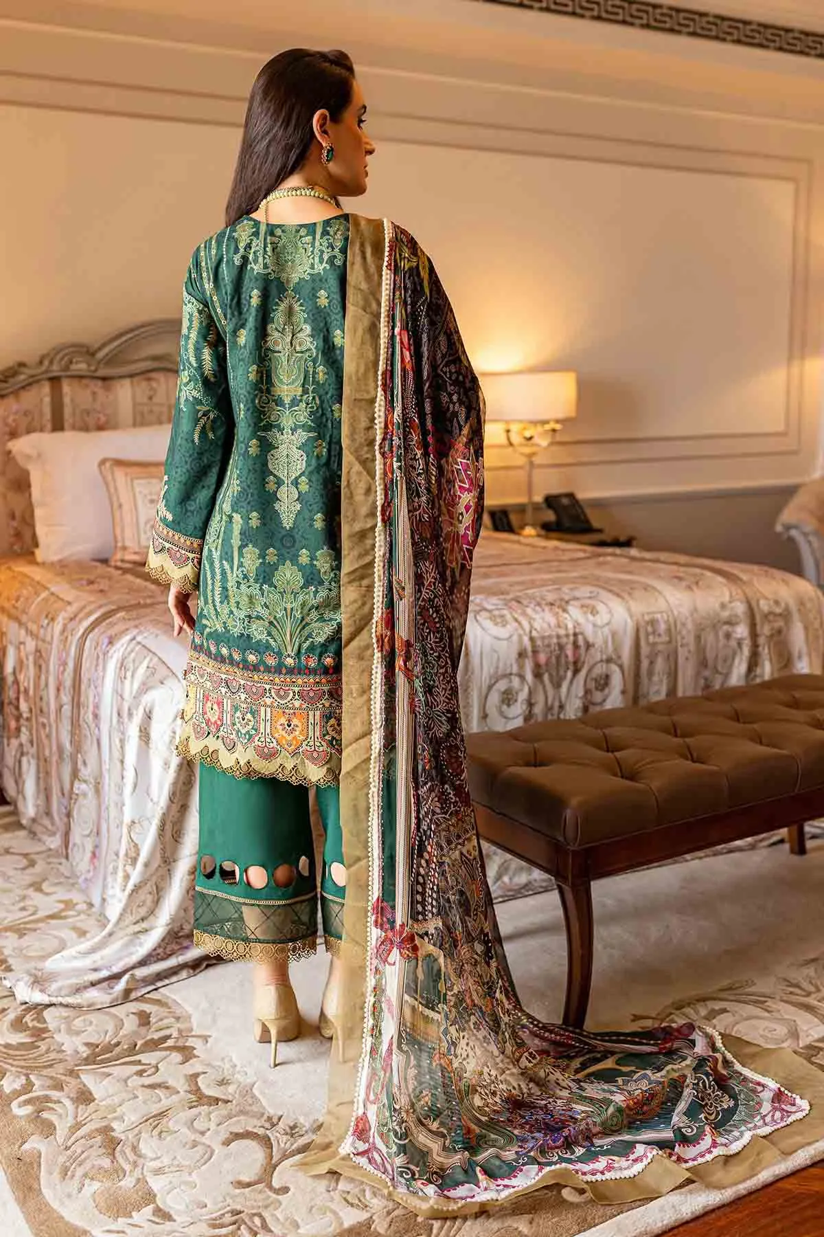 Jade Bliss Pakistani Suit Lawn Collection 2023 BL-20075 A