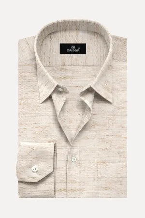 Kashmir - Light Brown Formal Shirts for Men | Ariser