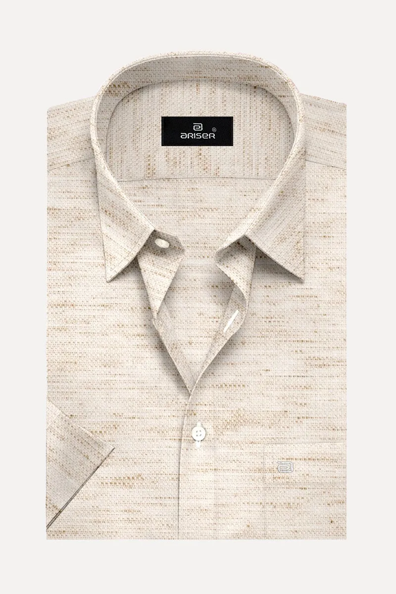 Kashmir - Light Brown Formal Shirts for Men | Ariser