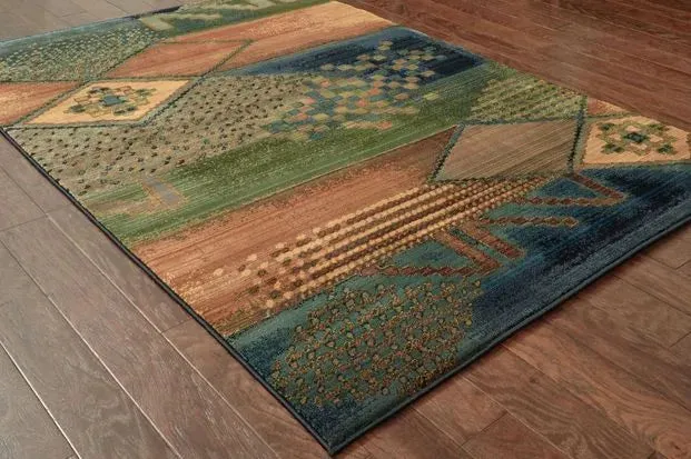 Kharma II 618F Blue/ Green Rug