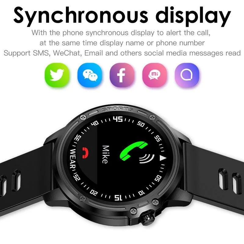 Men Multi-Sports Mode ECG Blood Pressure Heart Rate Smart Watches