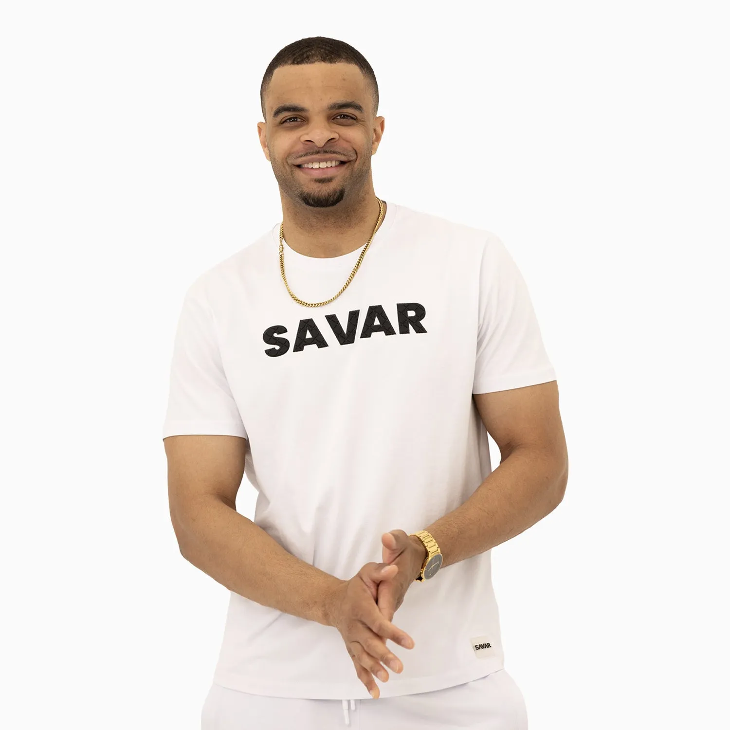 Men's Savar Bold Puff Print Short Sleeves T-Shirt