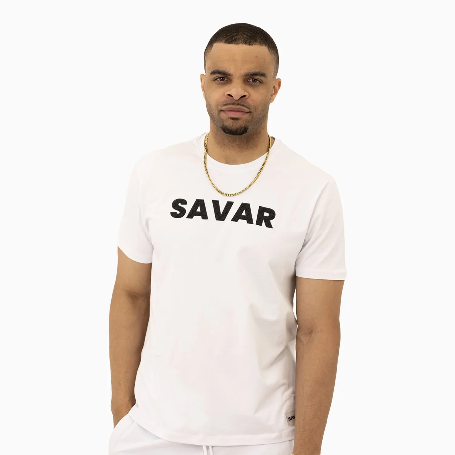 Men's Savar Bold Puff Print Short Sleeves T-Shirt