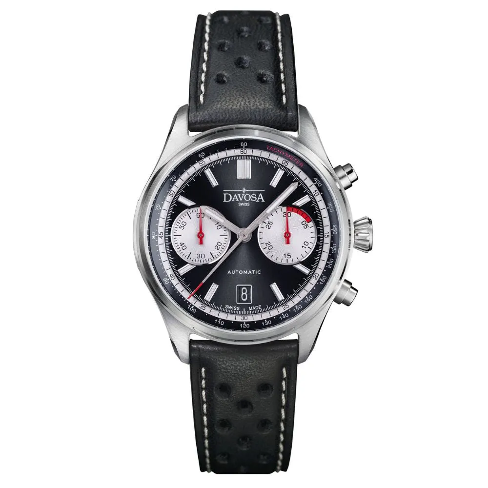 Newton Automatic Chronograph Black Black Pilot Rally Watch 161.536.55 Limited Edition