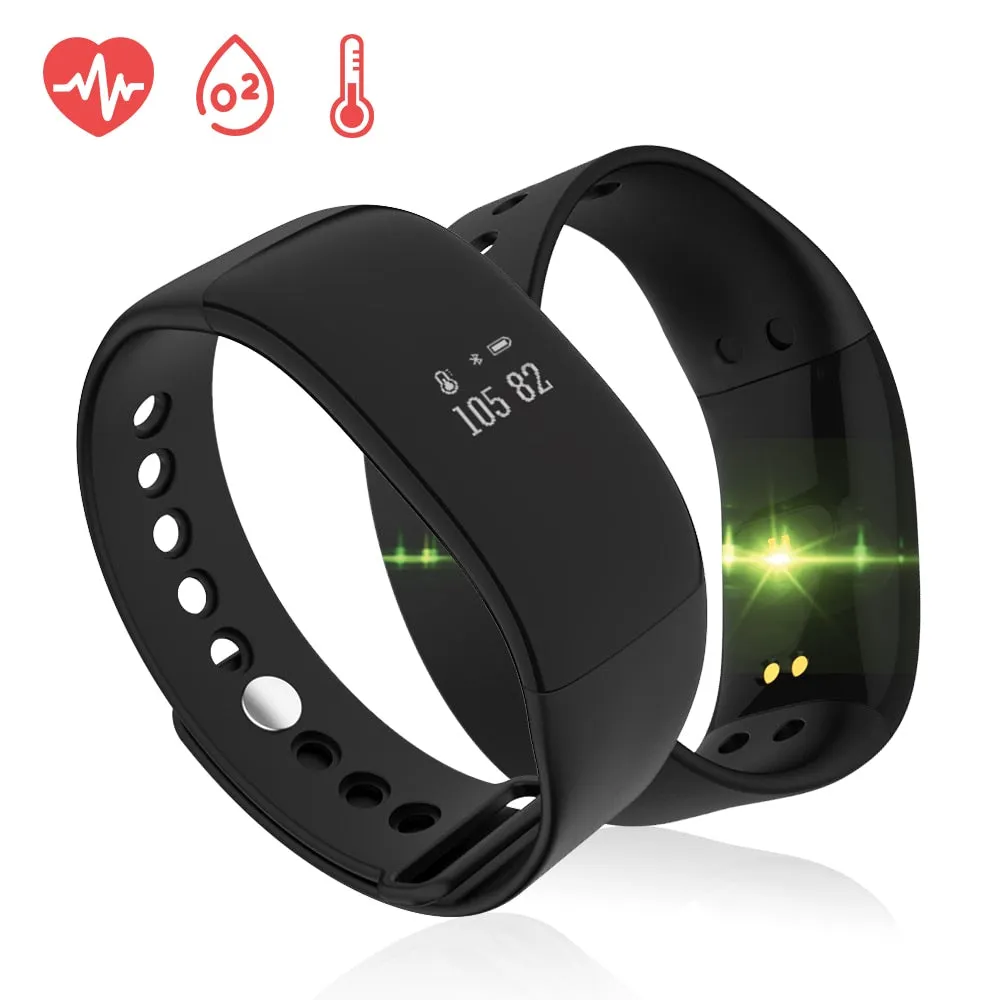 OLED Touch Screen Smart Watch with BP & HR Monitor, Passometer and More