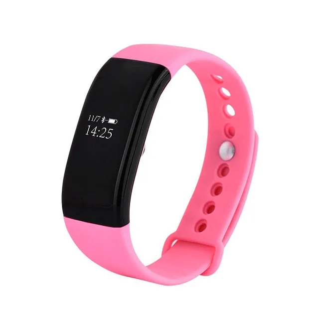 OLED Touch Screen Smart Watch with BP & HR Monitor, Passometer and More