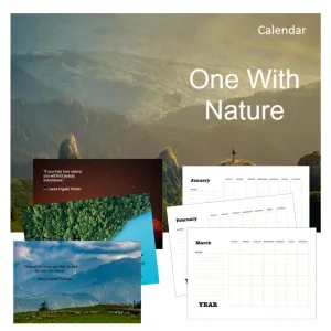 One with Nature Calendar PLR