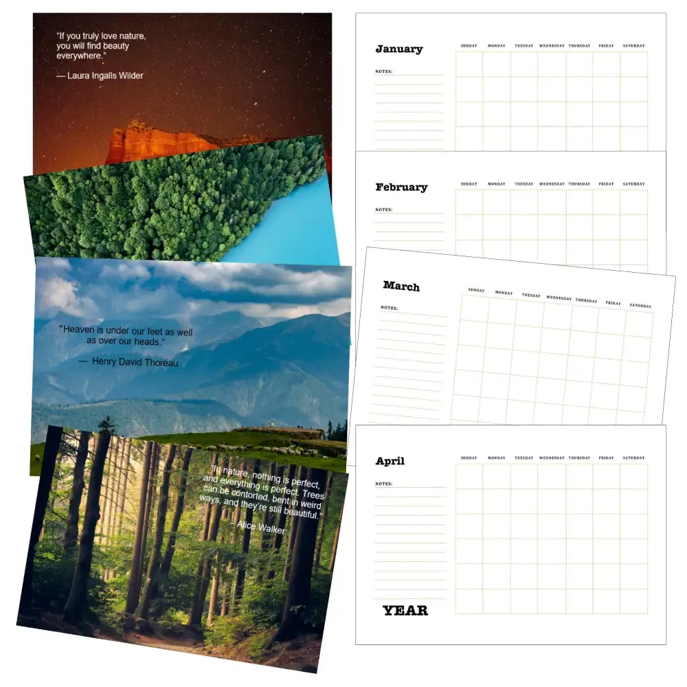 One with Nature Calendar PLR