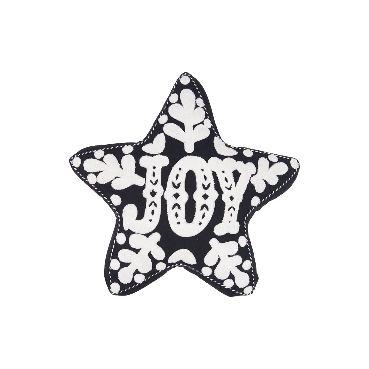 Onyx Joy Star Shaped Pillow