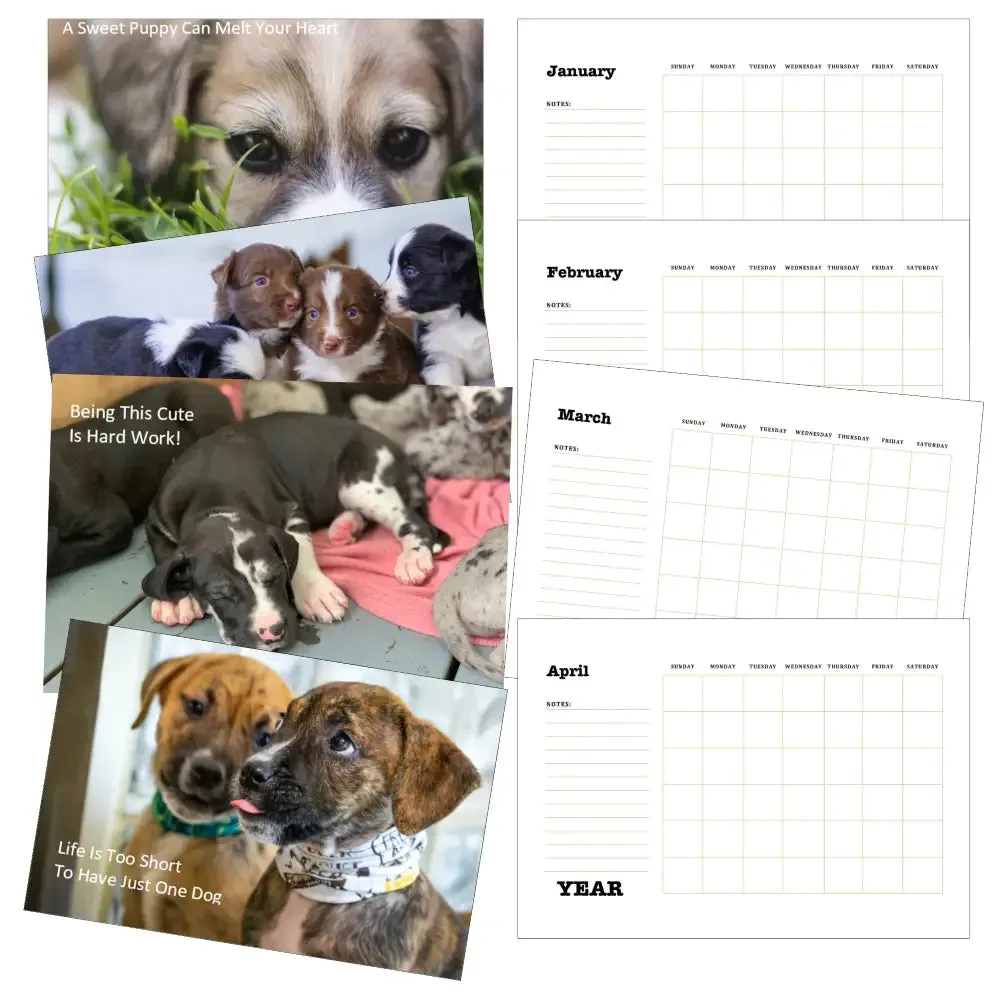 Puppies Calendar PLR