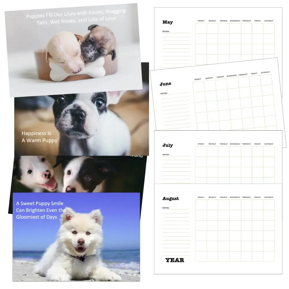 Puppies Calendar PLR